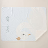 Der gekrönte Schwan Sherpadecke (Vorderseite (Horizontal))