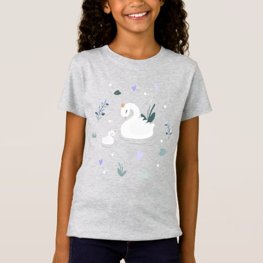 Der gekrönte Schwan T-Shirt (Vorderseite)