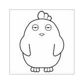 Der gelangweilte Küken Gummistempel (Prägung)