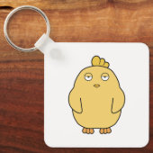 Der gelangweilte Küken Schlüsselanhänger (Vorderseite)