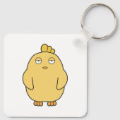 Der gelangweilte Küken Schlüsselanhänger (Rückseite)