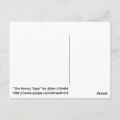 Der gelangweilte Tiger Postkarte (Rückseite)