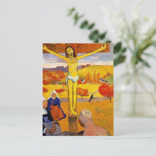 Der gelbe Christus durch Paul Gauguin Postkarte (Stehend Vorderseite)
