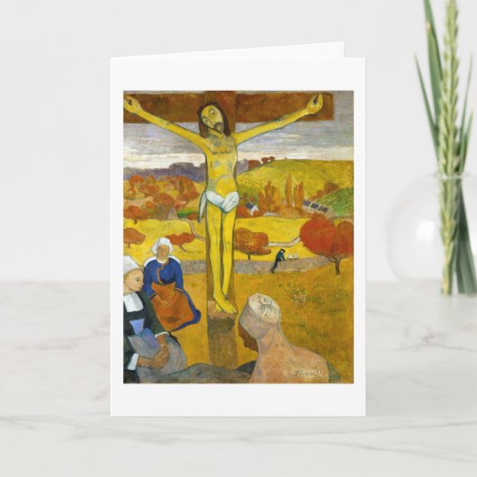 Der gelbe Christus, Gauguin Karte (Vorderseite)