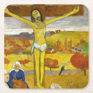 Der gelbe Christus, Gauguin Rechteckiger Pappuntersetzer
