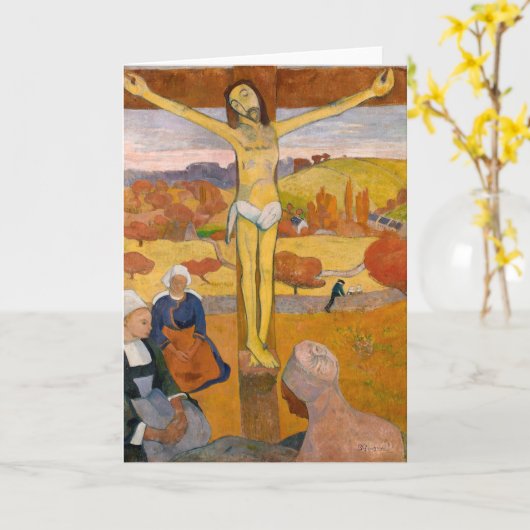 Der gelbe Christus | Paul Gauguin Karte (Gelbe Blume)