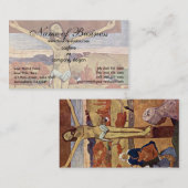 Der gelbe Christus von Paul Gauguin Visitenkarte (Vorne/Hinten)