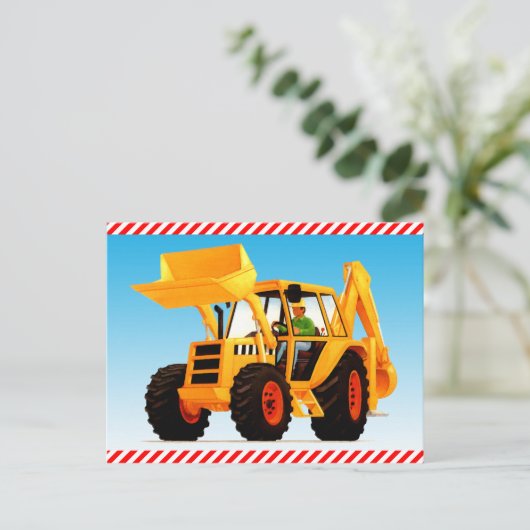 Der gelbe Grabmesser des Kindes Postkarte (Stehend Vorderseite)