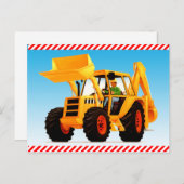 Der gelbe Grabmesser des Kindes Postkarte (Vorne/Hinten)