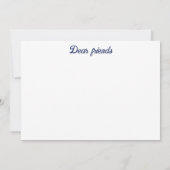 Der "gelbe und blaue Himmel" der Ukraine Einladung (Rückseite)