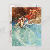 Der gelbe Zwerg: Der König trifft die Meerjungfrau Postkarte (Vorne/Hinten)