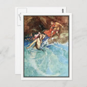 Der gelbe Zwerg von Warwick Goble Postkarte (Vorne/Hinten)