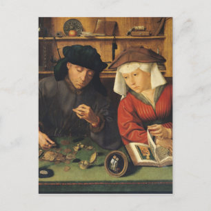 Der Geldgeber und seine Ehefrau, 1514 Postkarte