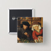 Der GeldLender und seine Ehefrau, 1514 Button (Vorne & Hinten)