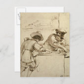 Der Geldverleiher Postkarte (Vorne/Hinten)