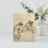 Der Geldverleiher Postkarte (Stehend Vorderseite)