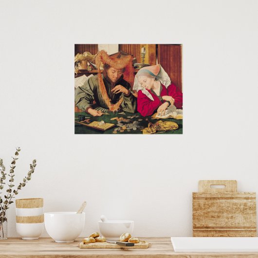 Der Geldwäscher und seine Ehefrau, 1539 Poster (Küche)