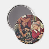 Der Geldwäscher und seine Ehefrau durch Reymerswae Magnet (Vorderseite/Rückseite)