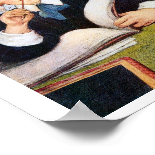 Der Gelehrte, Jessie Willcox Smith Poster (Ecke)