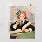 Der Gelehrte Postkarte (Vorne/Hinten)