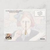 Der Gelehrte Postkarte (Rückseite)