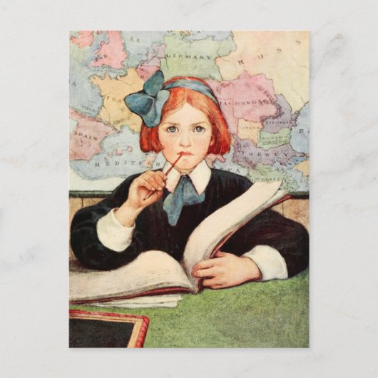 Der Gelehrte Postkarte (Vorderseite)