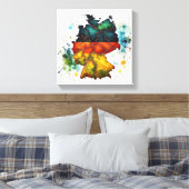 der gemalte Pakt Leinwanddruck (Insitu (Schlafzimmer))
