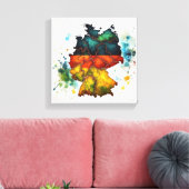 der gemalte Pakt Leinwanddruck (Insitu (Wohnzimmer))