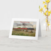 Der gemalte Zug des Vaters Karte (Gelbe Blume)