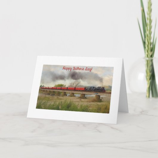 Der gemalte Zug des Vaters Karte (Vorderseite)