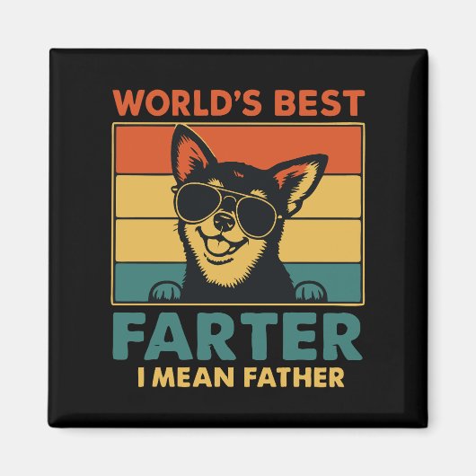 Der Gemeine Vater-Vater-Tag der Welt Magnet (Vorne)