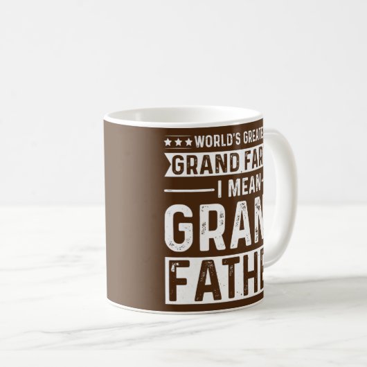 Der Gemeinste Großvater der Welt Kaffeetasse (VorderseiteRechts)