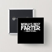 Der gemeinste Vater der Welt Button (Vorne & Hinten)