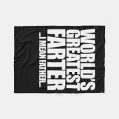 Der gemeinste Vater der Welt Fleecedecke (Vorderseite (Horizontal))