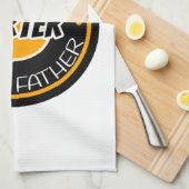 Der Gemeinste Vater der Welt Geschirrtuch (Viertel Falte)