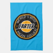 Der Gemeinste Vater der Welt Geschirrtuch (Vertikal)