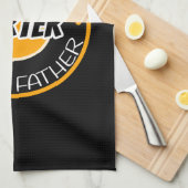Der Gemeinste Vater der Welt Geschirrtuch (Viertel Falte)