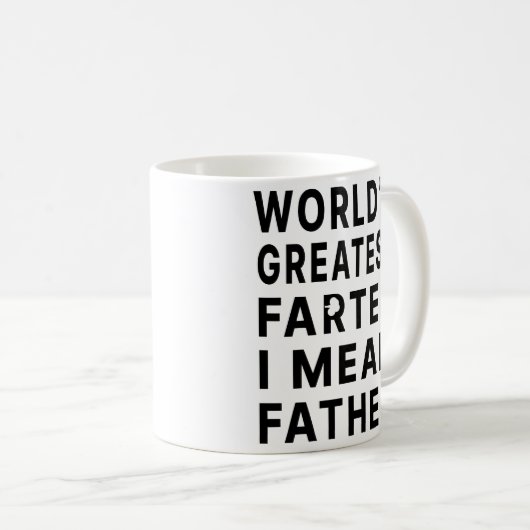 Der Gemeinste Vater der Welt Kaffeetasse (VorderseiteRechts)