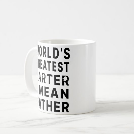 Der Gemeinste Vater der Welt Kaffeetasse (Vorderseite Links)