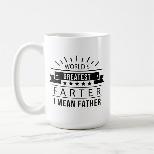 Der Gemeinste Vater der Welt Kaffeetasse (Links)