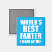 Der Gemeinste Vater der Welt Magnet (Vorderseite/Rückseite)