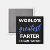 Der Gemeinste Vater der Welt Magnet (Vorderseite/Rückseite)