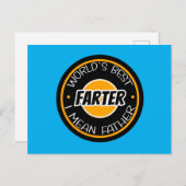 Der Gemeinste Vater der Welt Postkarte (Vorne/Hinten)