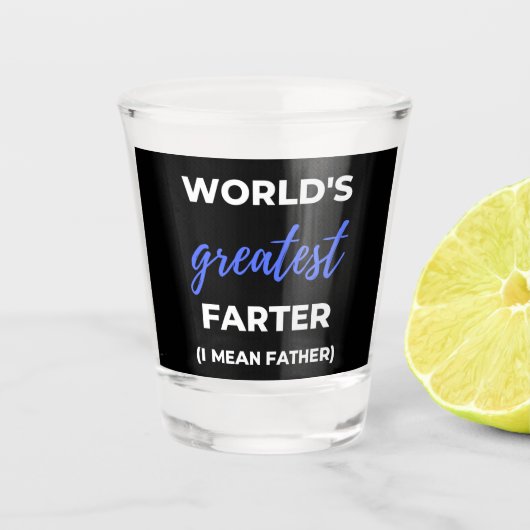 Der Gemeinste Vater der Welt Schnapsglas (Vorderseite)