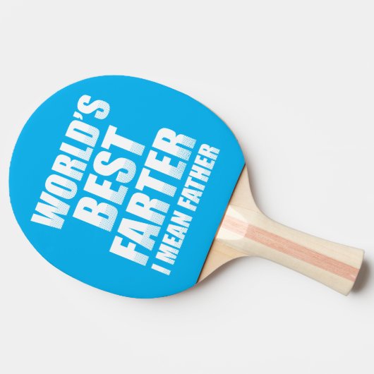 Der Gemeinste Vater der Welt Tischtennis Schläger (Seitenansicht)