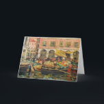Der Gemüsemarkt in Venedig | Louis Abel-Truchet Karte<br><div class="desc">Der Gemüsemarkt in Venedig von Louis Abel-Truchet ist eine lebendige Darstellung eines belebten Marktes im Freien in Venedig, Italien. Das Gemälde erfasst die täglichen Aktivitäten von Händlern und Käufern, mit farbenfrohen Produkten, die im Überfluss gezeigt werden. Abel-Truchets beeindruckende Pinselstriche und die lebhafte Farbenpracht lassen die Szene zum Leben erwecken und...</div>