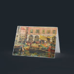Der Gemüsemarkt in Venedig | Louis Abel-Truchet Karte<br><div class="desc">Der Gemüsemarkt in Venedig von Louis Abel-Truchet ist eine lebendige Darstellung eines belebten Marktes im Freien in Venedig, Italien. Das Gemälde erfasst die täglichen Aktivitäten von Händlern und Käufern, mit farbenfrohen Produkten, die im Überfluss gezeigt werden. Abel-Truchets beeindruckende Pinselstriche und die lebhafte Farbenpracht lassen die Szene zum Leben erwecken und...</div>