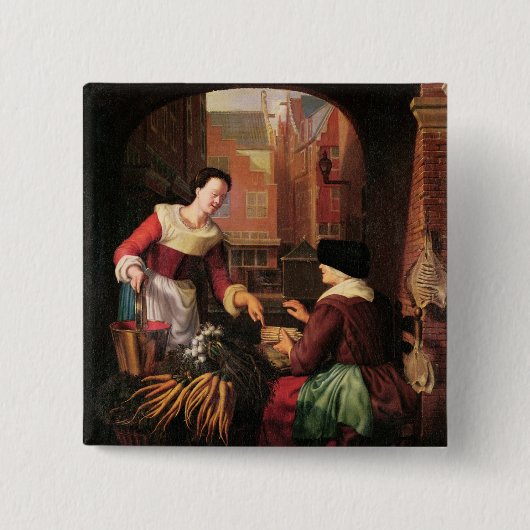 Der Gemüseverkäufer Button (Vorderseite)