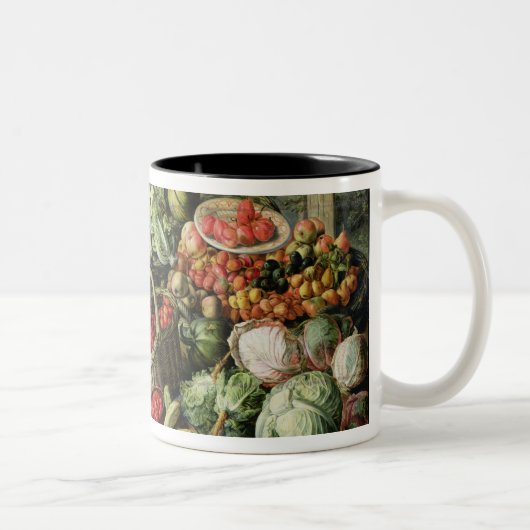 Der Gemüseverkäufer Zweifarbige Tasse (Rechts)