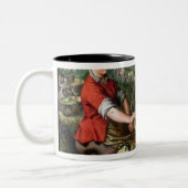 Der Gemüseverkäufer Zweifarbige Tasse (Links)